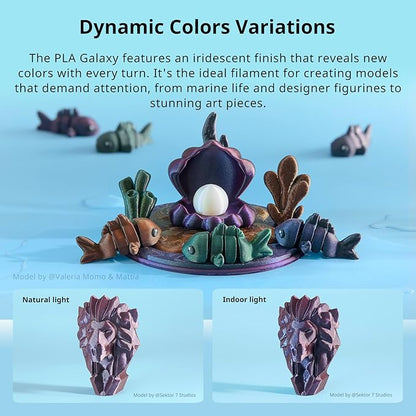 ANYCUBIC Galaxy PLA 3D Printer Filament, Sparkle Glitter PLA, Chameleon - Image 3