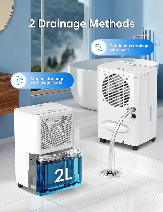 HUMSURE 2500 Sq. Ft 30 Pints Dehumidifier Equipped - Image 6