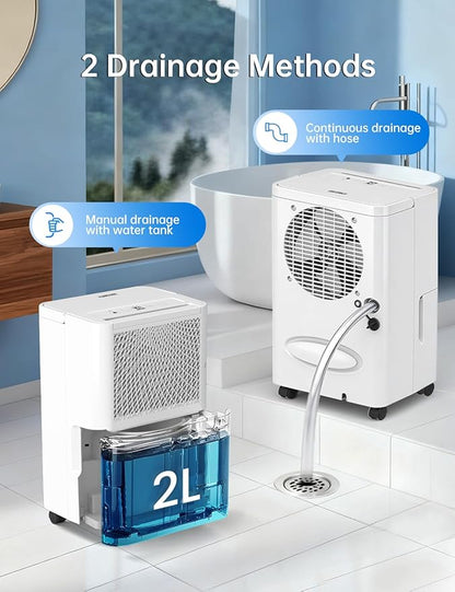 HUMSURE 2500 Sq. Ft 30 Pints Dehumidifier Equipped - Image 6