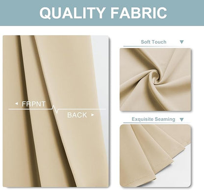 ChrisDowa Blackout Curtains 70 inches Wide - Image 3