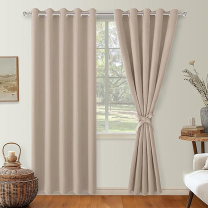 Hiasan Blackout Curtains for Bedroom, 60 x 84 Inches Long - Image 2