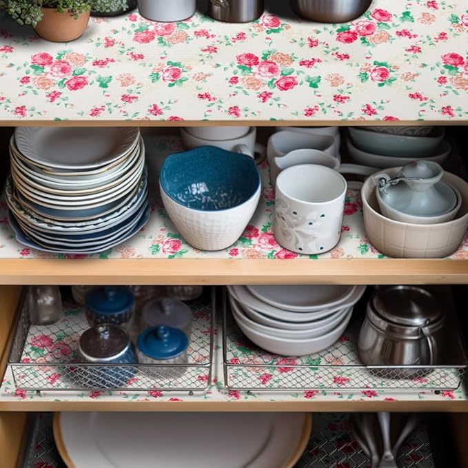 12" W x 60" L Floral Drawer and Shelf Liner - Image 8