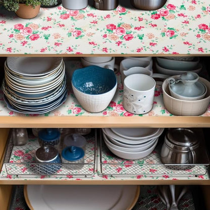 12" W x 60" L Floral Drawer and Shelf Liner - Image 8