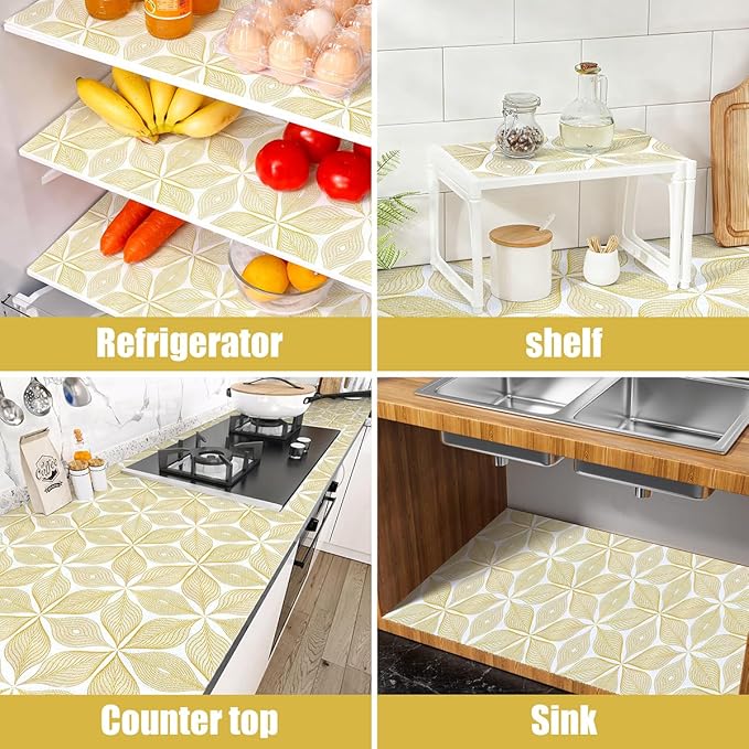 Drawer and Shelf Liner for Kitchen Cabinets Non Adhesive Cabinet Liner Strong - Image 4