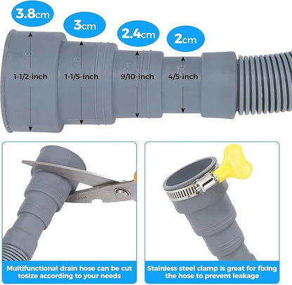 PinkCross Universal Washing Machine Drain Hose Extension, Flexible Washer & - Image 4