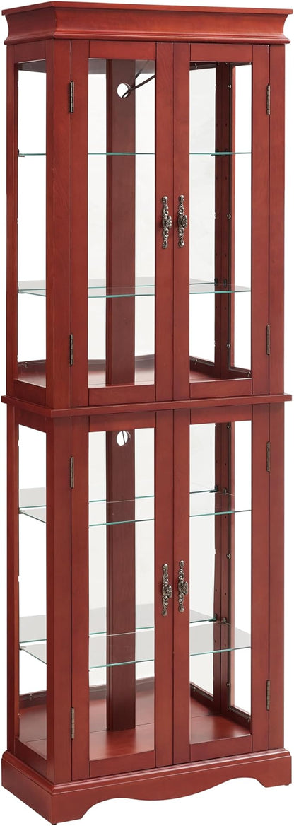 Lighted Glass Curio Cabinet - Image 3