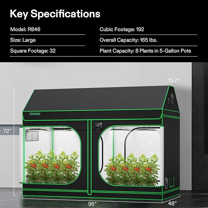 VIVOSUN R846 4x8 Grow Tent - Image 9