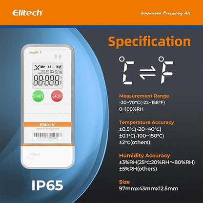 Elitech USB Digital Temperature Humidity Data Logger - Image 2