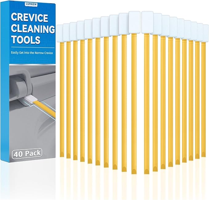 40pcs Crevice Cleaning Brush Tool, Disposable Toilet Brush by Lumkew
