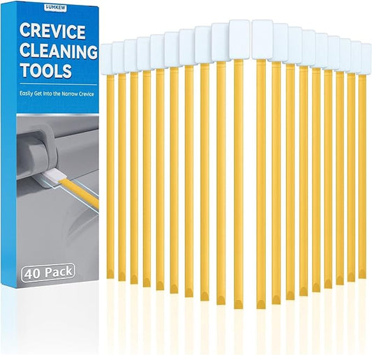 40pcs Crevice Cleaning Brush Tool, Disposable Toilet Brush by Lumkew