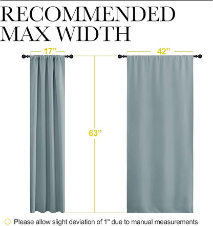 NICETOWN 2 Panels Blackout Curtains, Rod Pocket Thermal Insulated Curtains - Image 5
