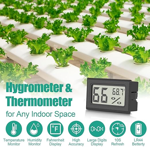 Vaikby 6-Pack Mini Digital Thermometer Hygrometer, Indoor Humidity Monitor - Image 2