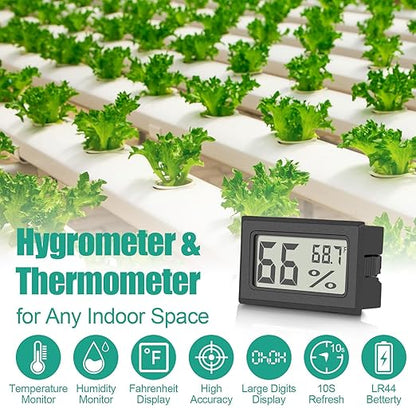 Vaikby 12-Pack Mini Digital Thermometer Hygrometer, Indoor Humidity Monitor - Image 2