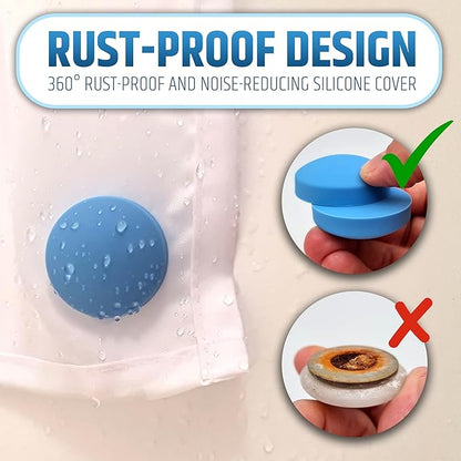 Powerful Anti-Billowing Magnetic Shower Curtain Weights - Image 4