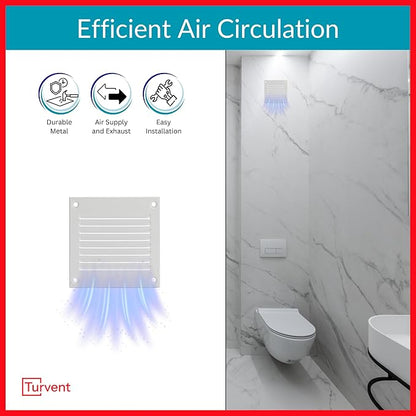 2x2 Vent Cover - White HVAC Return Air Grille - Image 2