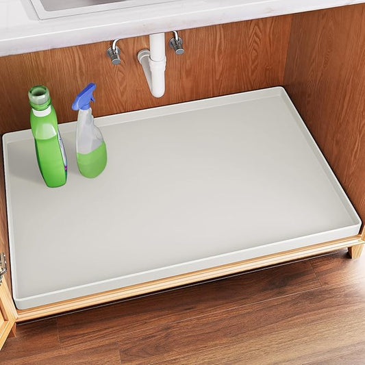 FLATO Waterproof Under Sink Mat 28" x 19" Shelf Liner by Unknown