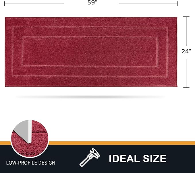 PURRUGS Dirt Trapping Door Mat 24" x 59", Non-Slip/Skid Machine Washable - Image 2