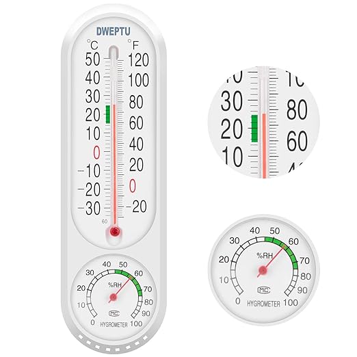 Outdoor/Indoor Thermometer Hygrometer Humidity Meter Thermometers Temperature by DWEPTU
