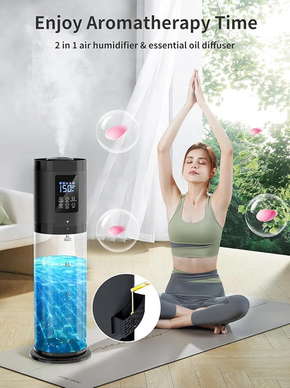 8L Humidifiers for Bedroom, 30dB Quiet, 500ft² Coverage, 60H Runtime, Top Fill - Image 4