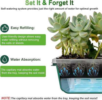 TONYFUL Seed Starter Tray with Grow Light, 120-Cell Seed Starter Kit with 4.07” - Image 4