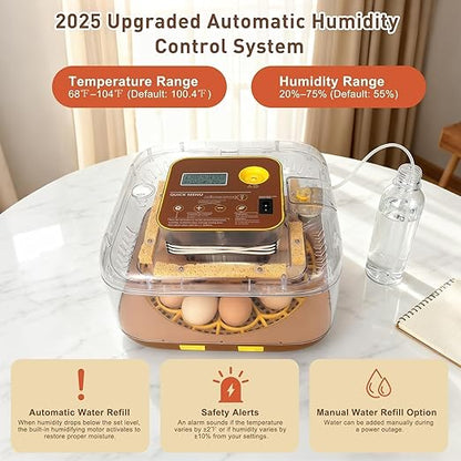 4th Gen - 12 Egg Fully Automatic Incubator, 2026 Upgraded Design, Intelligent - Image 7
