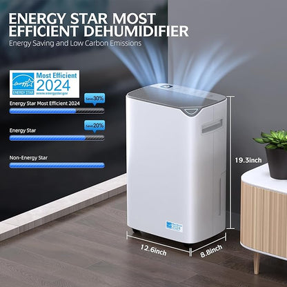 3000 Sq.Ft Wi-Fi Dehumidifiers for Home, 34 Pints Energy Star Certified Smart - Image 2
