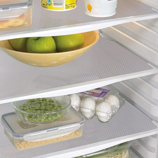 9 Pack Washable Waterproof Fridge Liners and Drawer Mats, Refrigerator Shelving by AKINLY