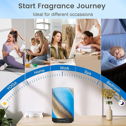 Essential Oil Diffuser, 120 ml Glass Aromatherapy Diffuser - Image 6
