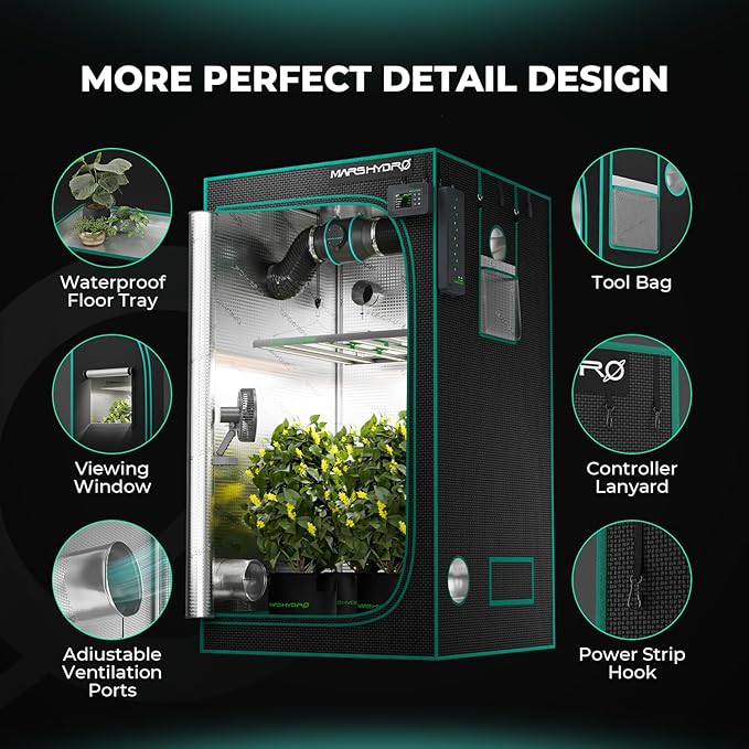 MARS HYDRO 4x2x6 Advanced Grow Tent, - Image 7