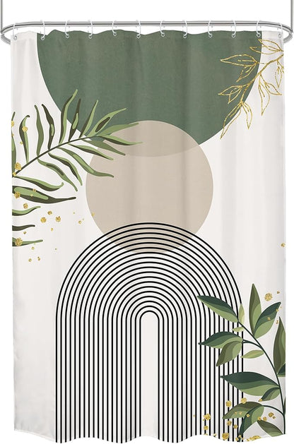 Small Stall Green Boho Shower Curtain 54Wx78H Rv Modern Bohemian Abstract Sage - Image 8