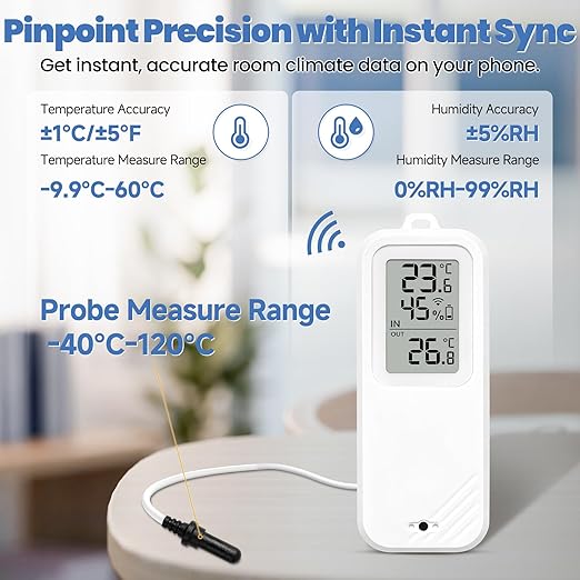 WiFi Refrigerator Thermometer Hygrometer - Image 6