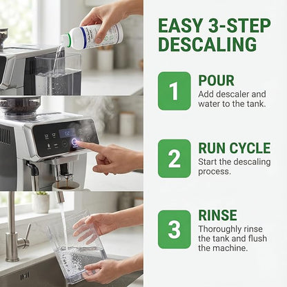 Descaling Kit Compatible with Delonghi Coffee Machines: 2 Full Maintenance - Image 4