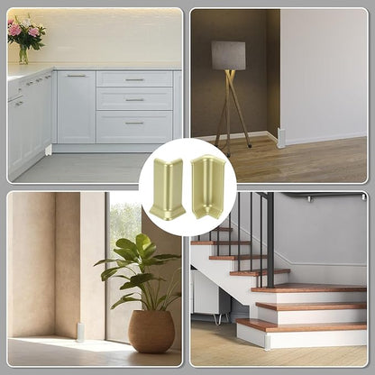 uxcell Self Adhesive Baseboard Corner Blocks, 3.23 Inch Wall Edge Corner - Image 7
