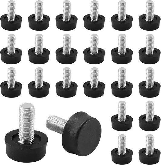 Biaungdo 24 Pcs Adjustable Furniture Levelers, M6x15 mm Ajustable Leveling Feet by Biaungdo
