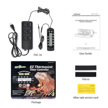 REPTI ZOO Reptile Thermostat Digital Outlet Temperature Timer Troptical or - Image 6