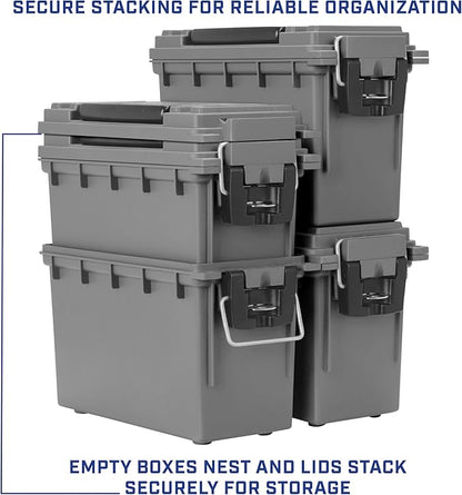 Sheffield 12792 2-Pack Ammo Storage Box, Stackable .30 Cal Field Boxes - Image 6