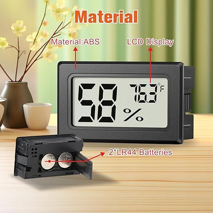 6 Pack Mini Hygrometer Indoor Humidity Meter, Small Digital Thermometer - Image 5