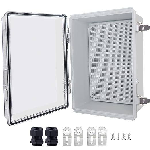 Outdoor Waterproof Box, IP67 ABS Junction Box Electrical Enclosure by LuSumtly