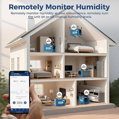 ALORAIR Wi-Fi Crawlspace Dehumidifier, 113 Pint - Image 2