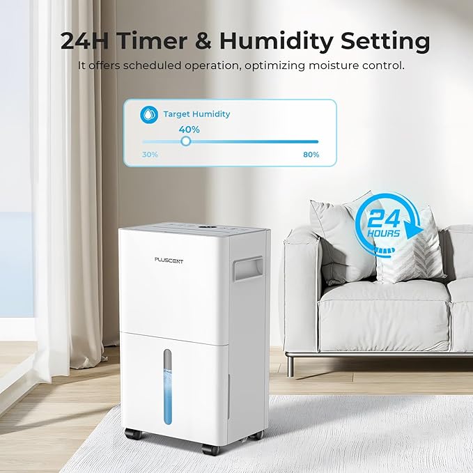 1500 Sq.ft Dehumidifier for Basement, PLUSCENT Max 21 Pint/Day Dehumidifiers - Image 6