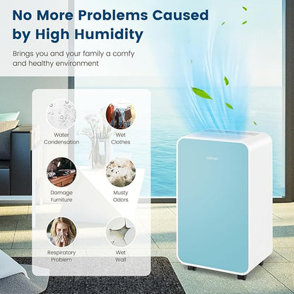 COSTWAY 2500 Sq. Ft Dehumidifier - Image 2