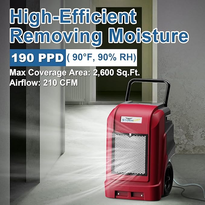 ALORAIR 190 Pints LGR Commercial Dehumidifier - Image 2