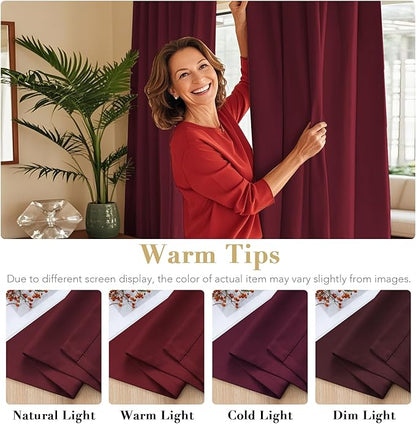 H.VERSAILTEX Christmas Blackout Curtains Thermal Insulated Window Treatment - Image 6