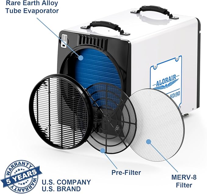 ALORAIR Duct-able Version Basement/Crawl Space Dehumidifiers 198 PPD Commercial - Image 7