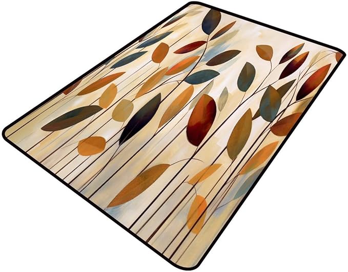 Vintage Leaf Printing Patterns Broadloom by Snarena