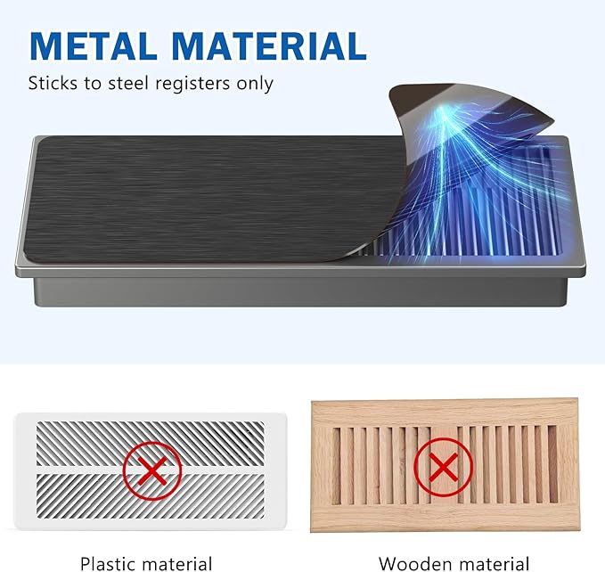 4 Pack High Strength Magnetic Vent Covers 5.5" x 12" Metallic Stronger Magnet - Image 6