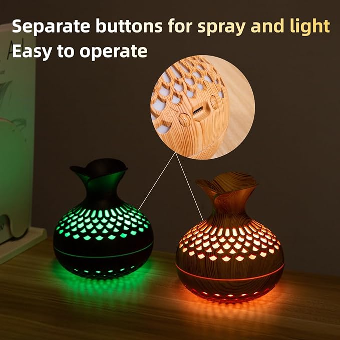 Colorful Cool Mini Humidifier, Flower Shape USB Personal Desktop Humidifier - Image 4