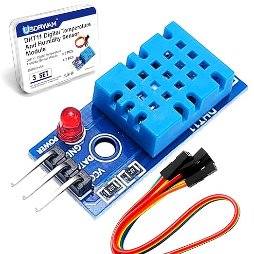 3 Set Digital Temperature and Humidity Sensor Modules, Compatible by Usdrwam