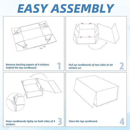 RLAVBL 4-Pack 1200 Count Trading Card Storage Box - Image 6