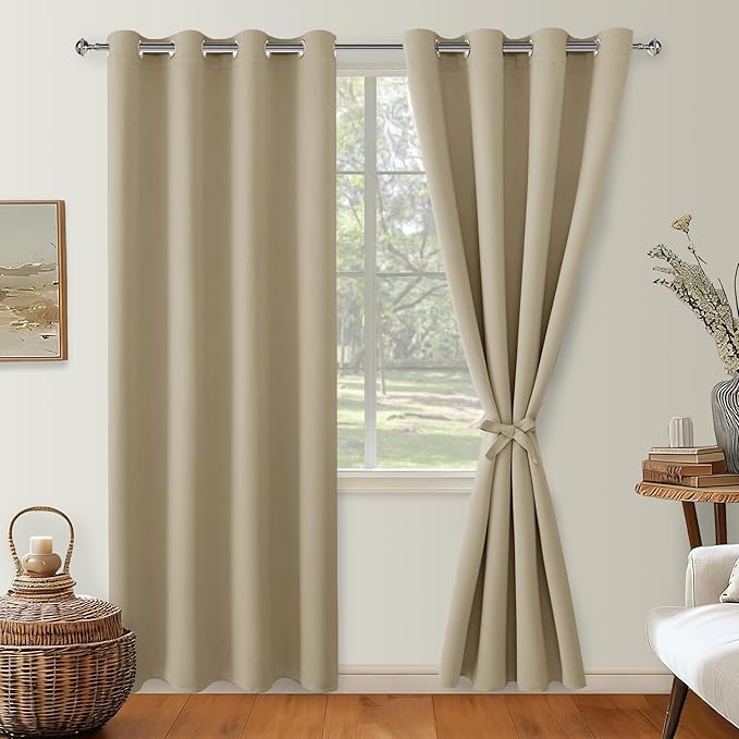 Hiasan Blackout Curtains for Bedroom, 52 x 96 Inches Long - Image 2